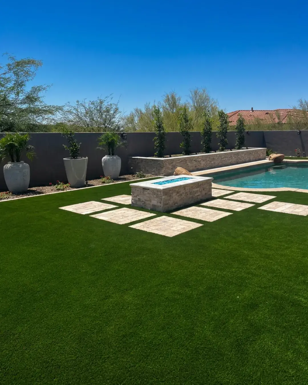 Landscaping near pool by Colorworks